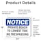 Signmission Private Beach To Lowest Tide No Trespassing OSHA Notice Sign, Vinyl Decal, 24in W x 18in L, 2PK OS-2PACK-NS-D-1824-L-17806 - alternate 5